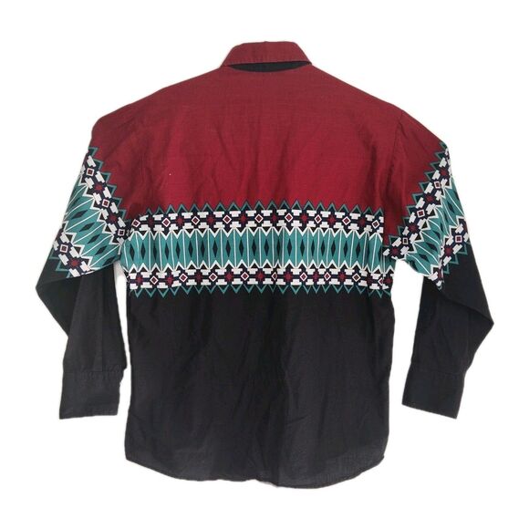 VTG Brooks & Dunn Panhandle Slim Pearl Snap Western Shirt Men's 16 1/2 x 35 - Picture 2 of 11